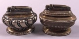 (2) Ronson Silver Plate Table Lighters