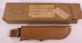 Hunting Knife with Leather Sheath