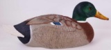 (1) Wooden Duck Decoy signed by Joe Revello