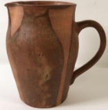 Modern Artisan Pottery Pitcher Signed