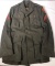 WWII Era USMC Long Green Wool Uniform Coat