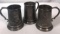 (3) Sheridan Silverplate Mugs