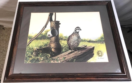 "Bob White Quail" Framed Print (LPO)