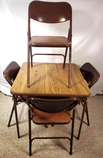 Samsonite Card Table with (4) Folding Chairs (LPO)