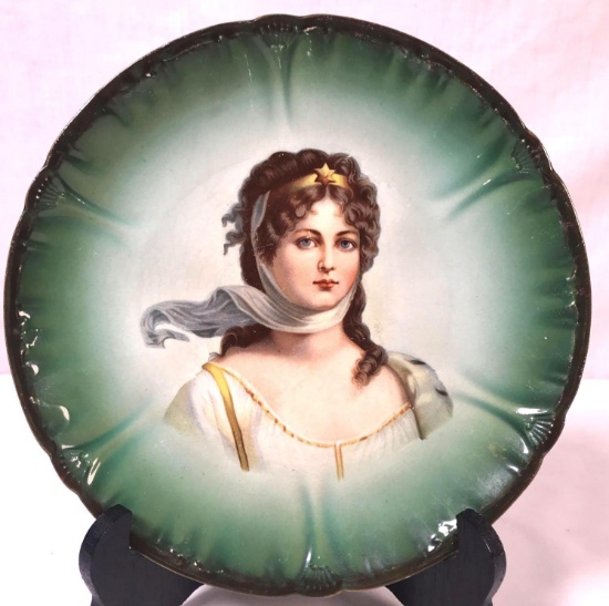 Antique Royal Bonn Portrait Plate "Queen Louise"