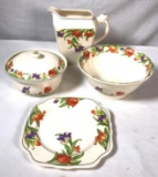 Harker Tulip Pattern Hotoven Serving Dishes - 4 pieces