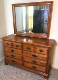 Maple Dresser with Mirror (LPO)