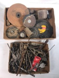 Assortment of Drill Bits, Sanding Discs, and Wire Wheels (LPO)