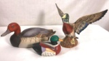 (3) Waterfowl Decorative Figures