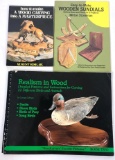 (3) Wood Carving Books