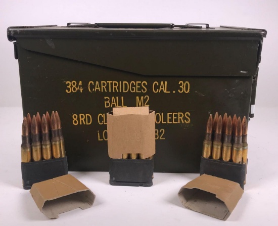 272 RDS .30 Caliber M1 Garand Clip Ammunition