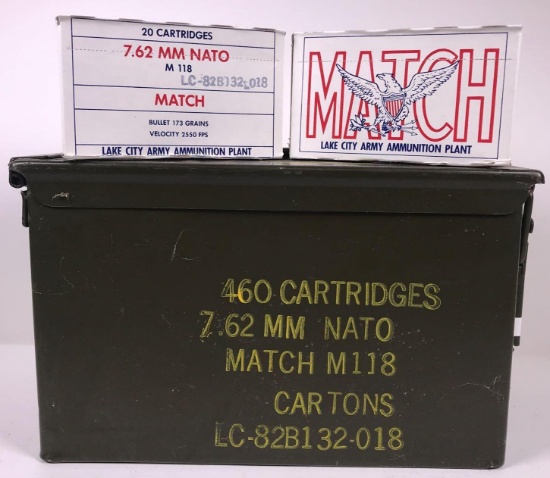 460 RDS 7.62 "White Box" NATO Match M118 Ammunition