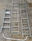 (1) 16 ft. Extension Ladder; (1) 8 ft. Ladder and (1) 6 ft. Step Ladder with Ladder Stabilizer (LPO)