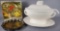 Califonia Pottery Soup Toureen with Ladle plus Silver Glazed Plate and Dessert Plates (LPO)