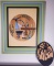 Bavarian Wood Art, Palm Tree Plaque and (2) Print/Mirror Groupings