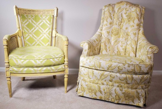 (2) Upholstered Chairs by Silver-Craft Furniture, High Point, NC (LPO)