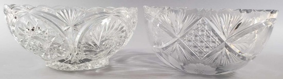 (2) Crystal Bowls