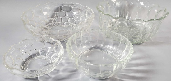 (2) Thousand Eyes Bowls and (2) Glass Bowls