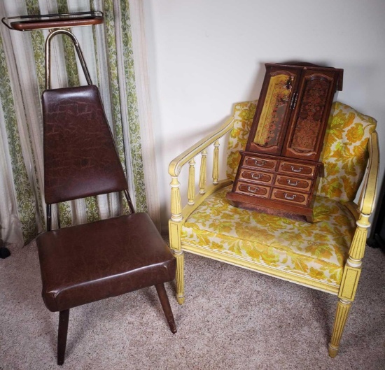Vintage Valet, Jewelry Box and Chair (LPO)