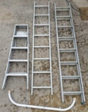 (1) 16 ft. Extension Ladder; (1) 8 ft. Ladder and (1) 6 ft. Step Ladder with Ladder Stabilizer (LPO)