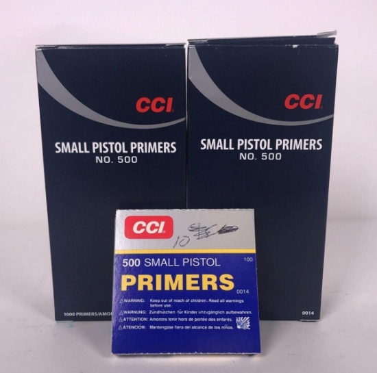 1,710 CCI Smal Pistol Primers (LPO)