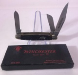 Winchester Trademark 1987 Bone Handle Stockman Knife