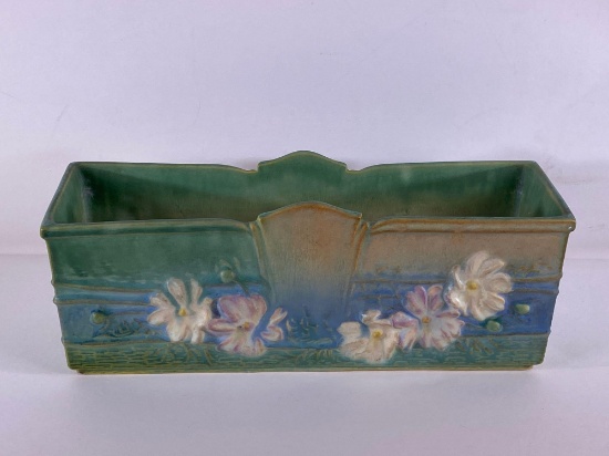 Roseville Pottery Blue Cosmos Window Box 381-9