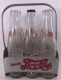 Vintage Pepsi Carrier With (6) Bottles