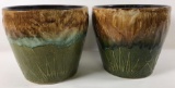(2) Pottery Pots