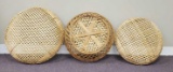 (3) Round Shallow Baskets (LPO)