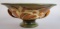 Roseville Brown Zephyr Lily Footed Bowl with Handles 8-10