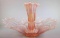 Fostoria Heirloom Pink Opalescent Epergne Centerpiece Bowl