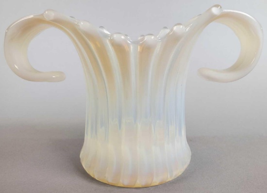 Fostoria Heirloom White Opalescent Vase