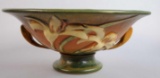 Roseville Brown Zephyr Lily Footed Bowl with Handles 8-10
