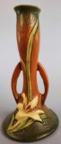 Roseville Brown Zephyr Lily Bud Vase 201-7