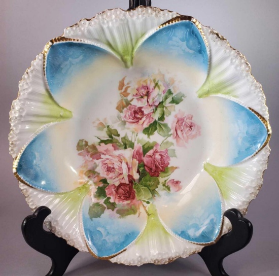R S Prussia Bowl with Roses