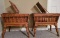 Pair of Early American Maple Lift Top End Tables/Magazine Racks (LPO)
