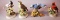 (5) Bird Figurines with Meadowlark