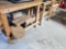 (3) Wood Work Tables with Lumber (LPO)