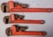 (3) Pipe Wrenches