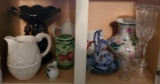 Grouping of Decorative Items: Pitchers and Vases (LPO)