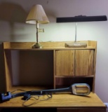 Computer Desk, (3) Lamps (LPO)