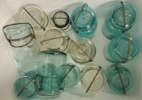 (13) Vintage Canning Jars, Misc. Sizes and (1) Milk Bottle (LPO)