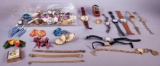 Costume Jewelry, Clip Earrings and Watches