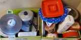 Pots & Pans, Tins, and Picnic Basket with Contents (LPO)