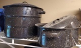 Graniteware Roaster and Pot with Lids (LPO)