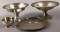 (2) Weighted Sterling Pedestal Compotes, (1) Sterling Bowl & (1) Sterling Plate