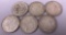 (6) Morgan Silver Dollars