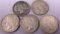 (5) Silver Peace Dollars