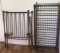 Antique Brasstone Crib with Springs and Side Rails on Casters (LPO)
